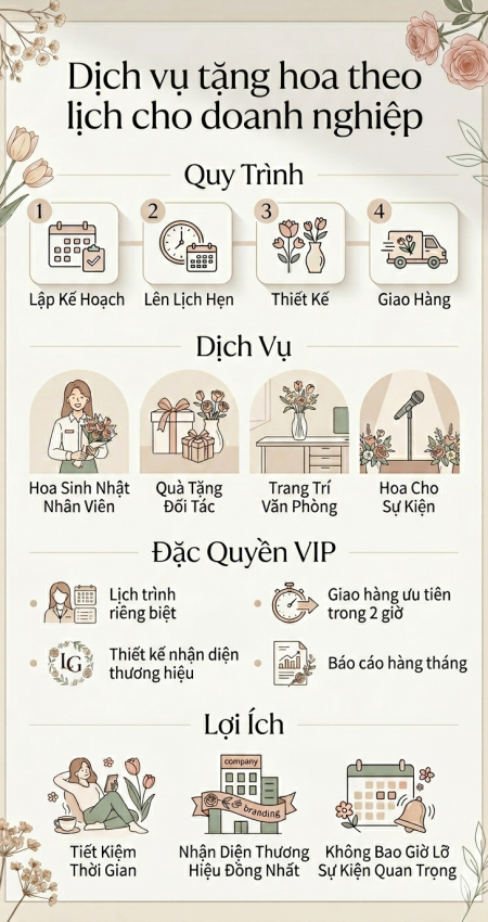 dịch vụ tăng hoa theo lịch